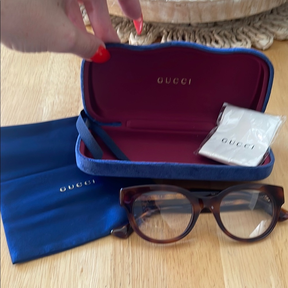 Gucci Brown Glasses Tortoiseshell Frames